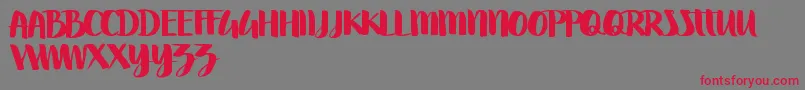 Swettiest Font – Red Fonts on Gray Background