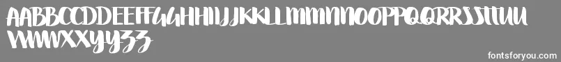 Swettiest Font – White Fonts on Gray Background