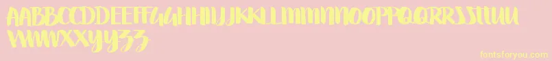 fuente Swettiest – Fuentes Amarillas Sobre Fondo Rosa