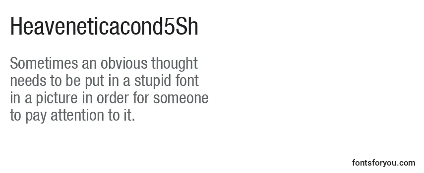 Heaveneticacond5Sh Font
