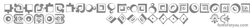 フォントCaravanLhFour – 白い背景に灰色の文字