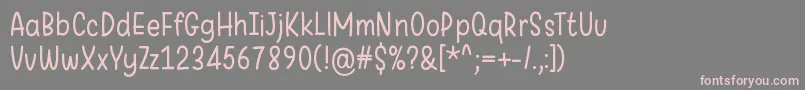 WarungKopiLight Font – Pink Fonts on Gray Background
