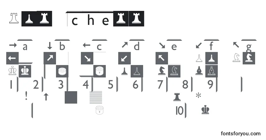 Шрифт Spslchess – алфавит, цифры, специальные символы