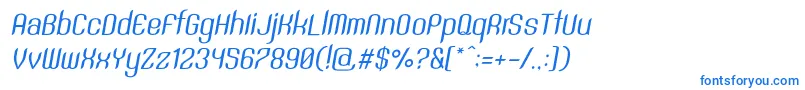 SntAnouvongRegularItalic Font – Blue Fonts