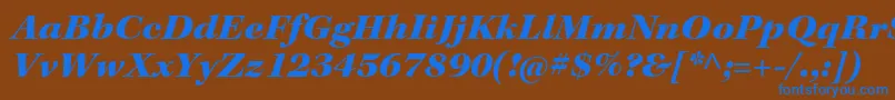 More about KeplerstdBlackextitsubh Font KeplerstdBlackextitsubh Font – Blue Fonts on Brown Background