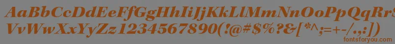 More about KeplerstdBlackextitsubh Font KeplerstdBlackextitsubh Font – Brown Fonts on Gray Background