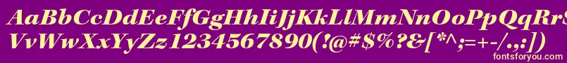 KeplerstdBlackextitsubh Font – Yellow Fonts on Purple Background