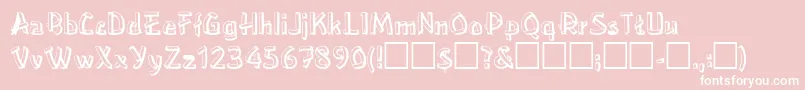 BoaBold Font – White Fonts on Pink Background