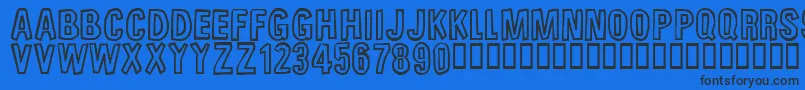 Unfinishedsympathy Font – Black Fonts on Blue Background