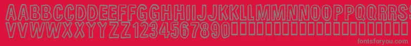 Unfinishedsympathy Font – Gray Fonts on Red Background