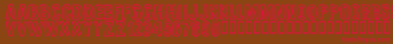 Unfinishedsympathy Font – Red Fonts on Brown Background