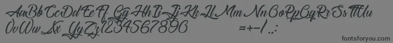 Шрифт TheBlacksmith – чёрные шрифты на сером фоне