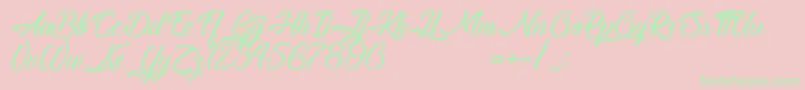 More about TheBlacksmith Font TheBlacksmith Font – Green Fonts on Pink Background