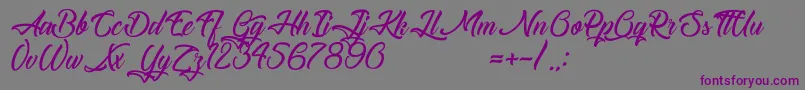 TheBlacksmith-fontti – violetit fontit harmaalla taustalla