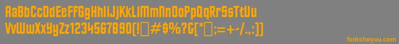 StarTrekBt Font – Orange Fonts on Gray Background