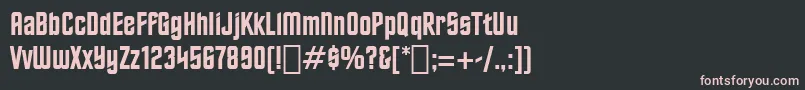 StarTrekBt Font – Pink Fonts on Black Background