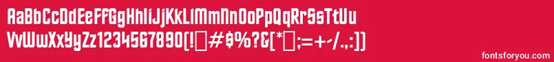 StarTrekBt Font – White Fonts on Red Background