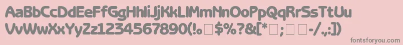 BenguiatGothicBlack Font – Gray Fonts on Pink Background