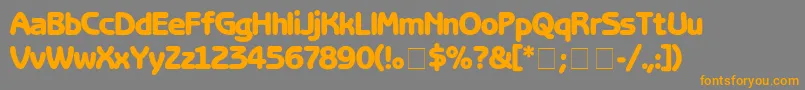BenguiatGothicBlack Font – Orange Fonts on Gray Background