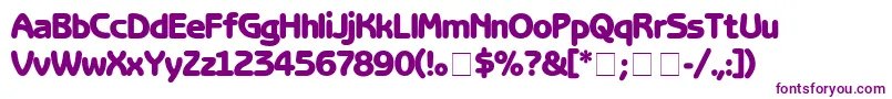 BenguiatGothicBlack Font – Purple Fonts on White Background
