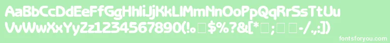 BenguiatGothicBlack Font – White Fonts on Green Background
