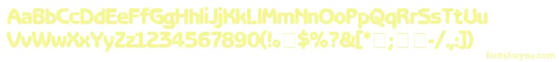 BenguiatGothicBlack Font – Yellow Fonts on White Background