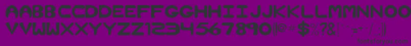 NimbleRegular Font – Black Fonts on Purple Background