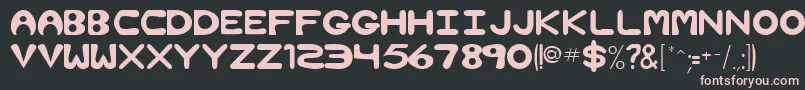 fuente NimbleRegular – Fuentes Rosadas Sobre Fondo Negro