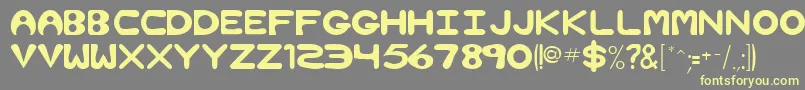 NimbleRegular Font – Yellow Fonts on Gray Background