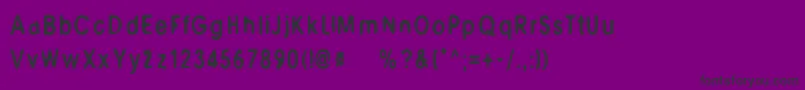 M6Universelle Font – Black Fonts on Purple Background