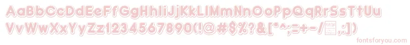 DoubleBubbleShadow-Schriftart – Rosa Schriften