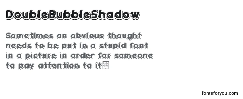 DoubleBubbleShadow-fontti