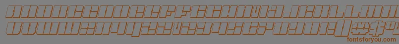 Starnursery3Dital Font – Brown Fonts on Gray Background