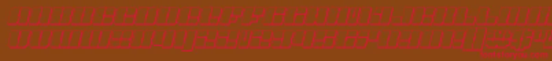 Starnursery3Dital Font – Red Fonts on Brown Background