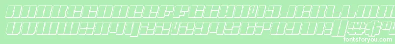 Starnursery3Dital Font – White Fonts on Green Background