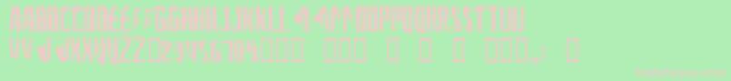 Afonftcp Font – Pink Fonts on Green Background