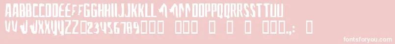 Afonftcp Font – White Fonts on Pink Background