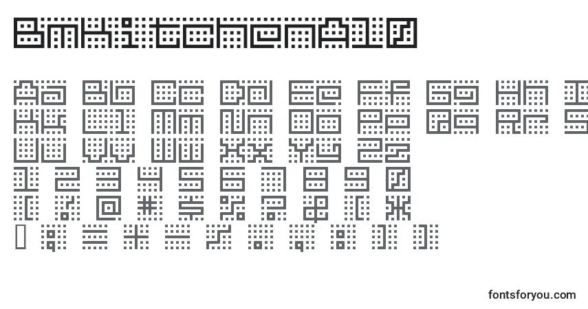 Czcionka BmKitchenA10 – alfabet, cyfry, specjalne znaki