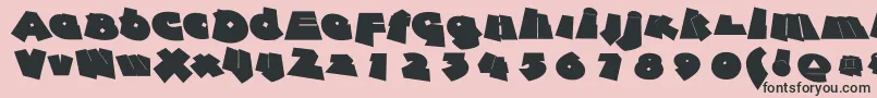 Againstrules Font – Black Fonts on Pink Background