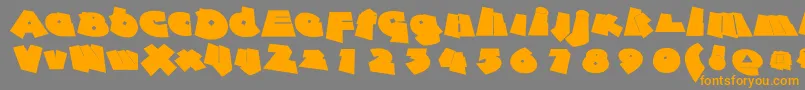 Againstrules Font – Orange Fonts on Gray Background