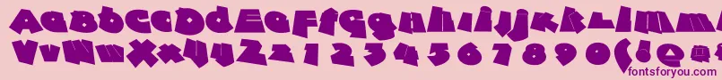 Againstrules Font – Purple Fonts on Pink Background