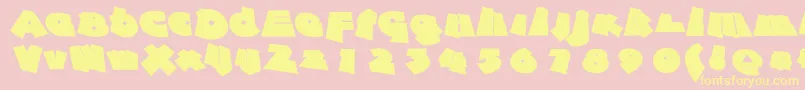 Againstrules Font – Yellow Fonts on Pink Background