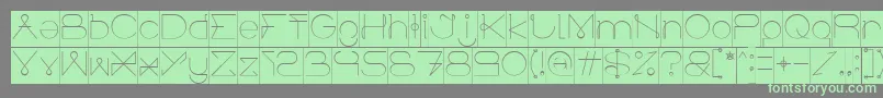 Lisätietoja ElectricCityInverse-fontista ElectricCityInverse-fontti – vihreät fontit harmaalla taustalla