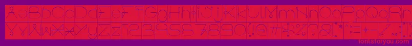 fuente ElectricCityInverse – Fuentes Rojas Sobre Fondo Morado