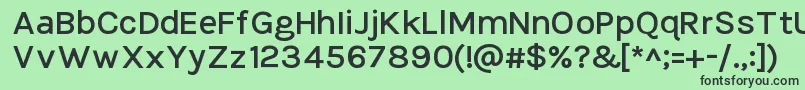 TikusputihSemibold Font – Black Fonts on Green Background