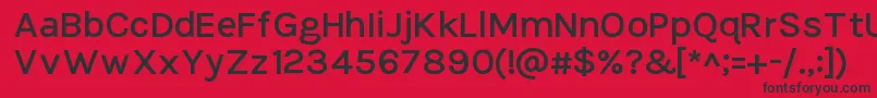 TikusputihSemibold Font – Black Fonts on Red Background