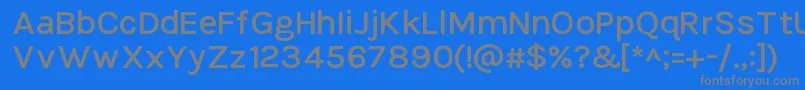 Шрифт TikusputihSemibold – серые шрифты на синем фоне