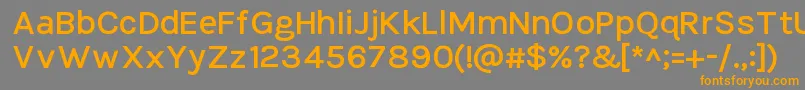 TikusputihSemibold Font – Orange Fonts on Gray Background
