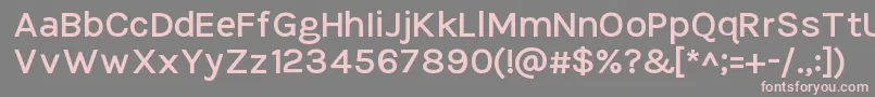 fuente TikusputihSemibold – Fuentes Rosadas Sobre Fondo Gris