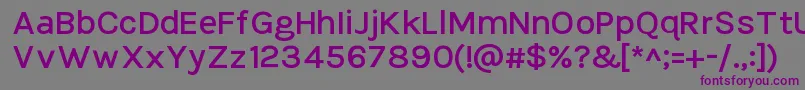 TikusputihSemibold Font – Purple Fonts on Gray Background